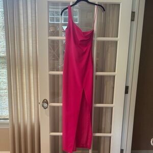 Likely Fuchsia One-Shoulder Dress